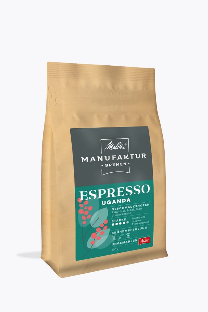 Melitta® Manufaktur Bremen Espresso Oeganda 500g