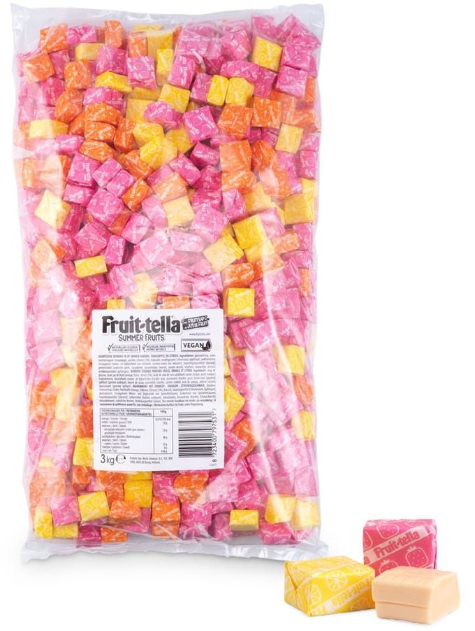 Fruittella Summer Fruits - Snoep - Vegan - 1x3kg
