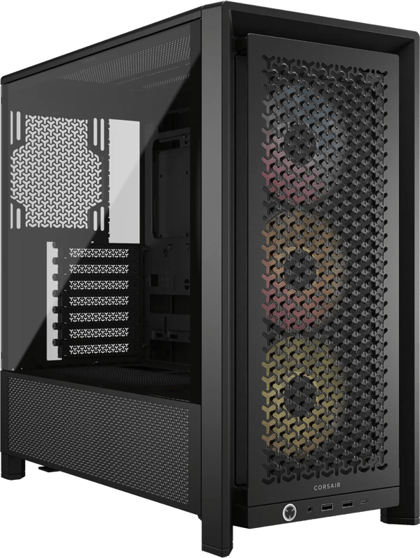 CORSAIR FRAME 4000D RS ARGB - Midtowermodel ATX - Gehard Glas - Zwart - 3x RS120 ARGB fans