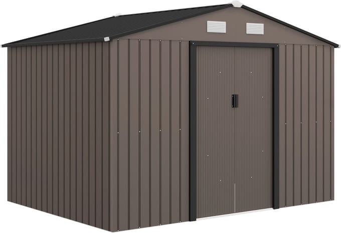 Outsunny Tuinberging - Gegalvaniseerd staal - 277x195x192cm - Bruin