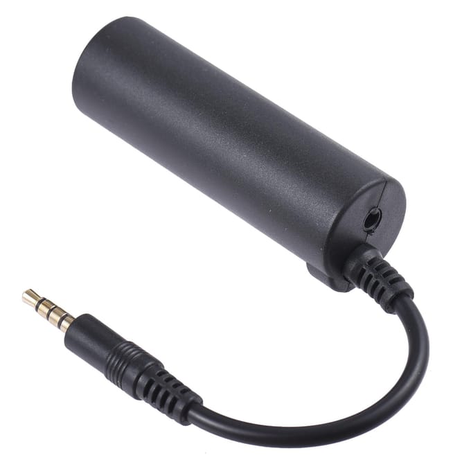 Gitaar Interface Converter Gitaareffecten Interface Adapter Converter Vervangende gitaar voor iOS zwart