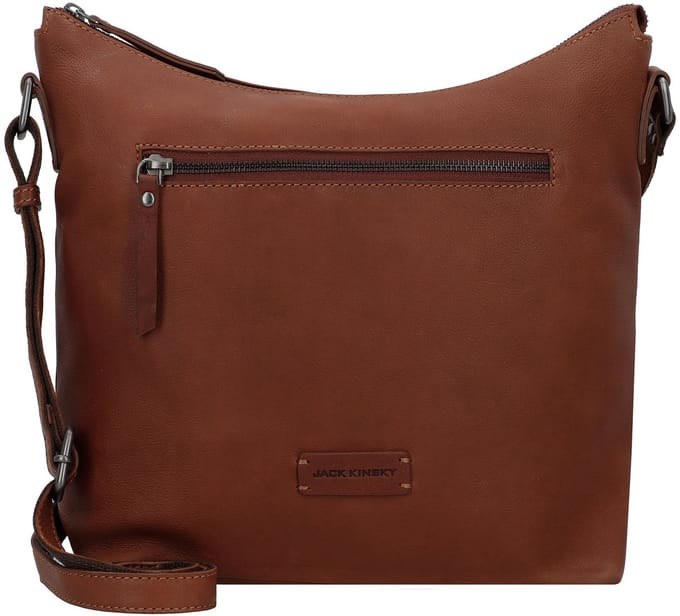 Jack Kinsky Montreal Schoudertas Leer 26 cm - Dames - cognac