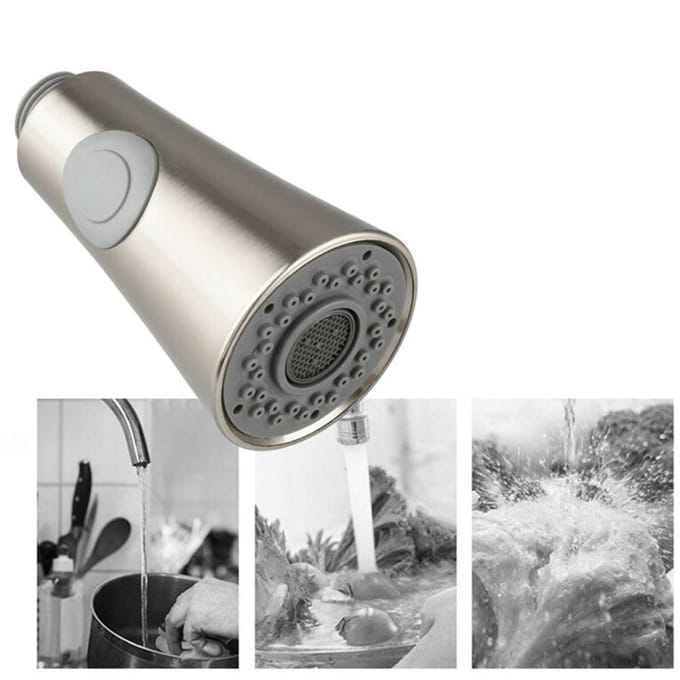 Évier de Cuisine Robinet Douchette Extractible Tête de Rechange gray