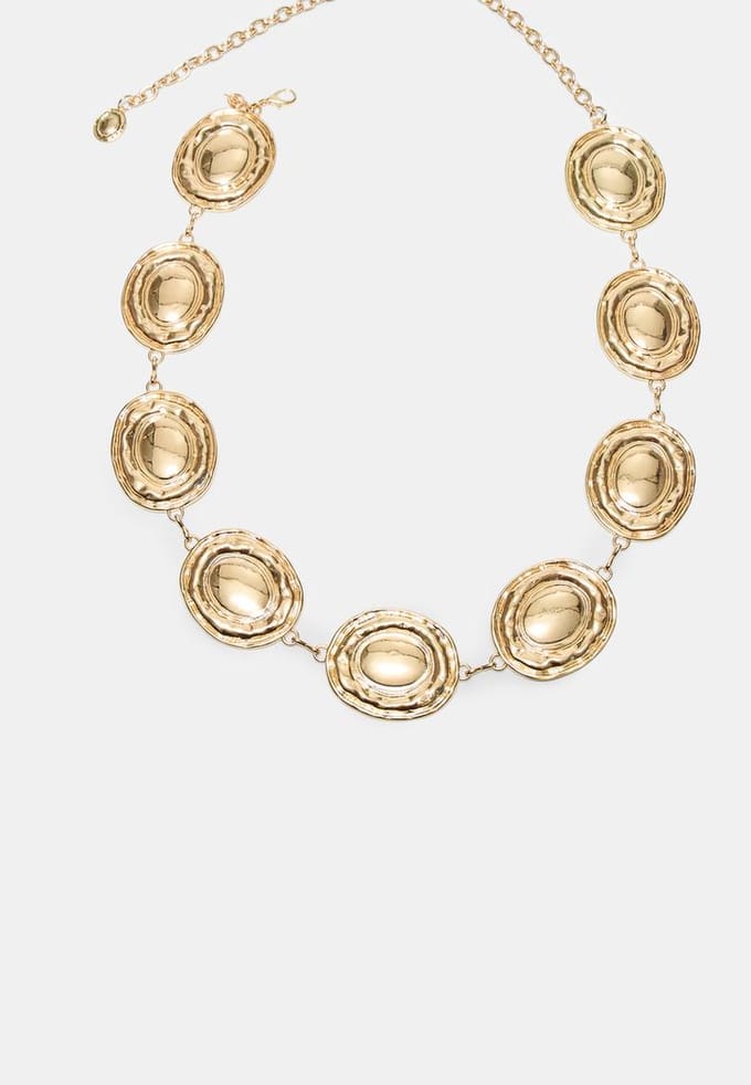Stradivarius Riem met XL studs  Goud S