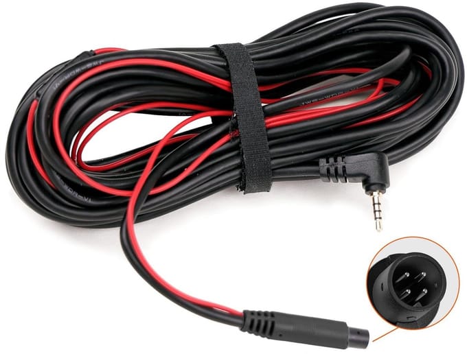 Verlengde Achteruitrijcamera Kabel voor Dashcam Vervanging (4-polig, 2,5 mm)