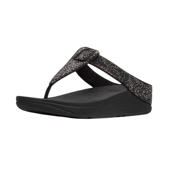 Fit Flop Dames Isabelle Leren Sandalen (Zwart)