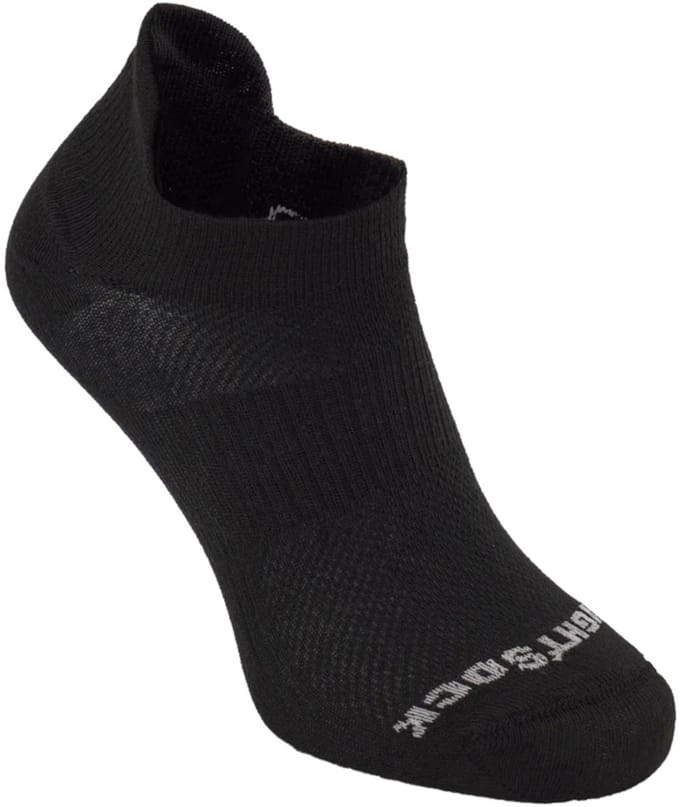 Wrightsock Coolmesh Low Tab - Zwart - 37-41