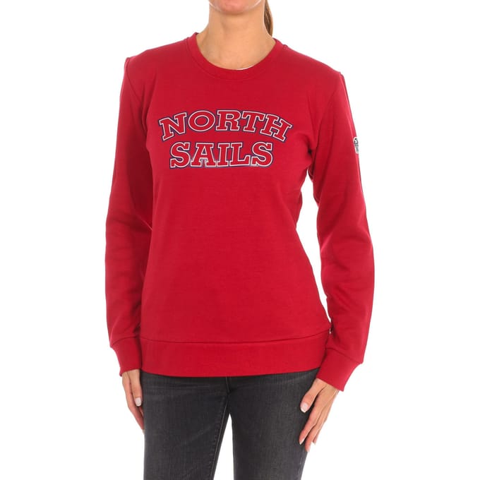 Dames sweatshirt met lange mouwen en ronde hals 9024210