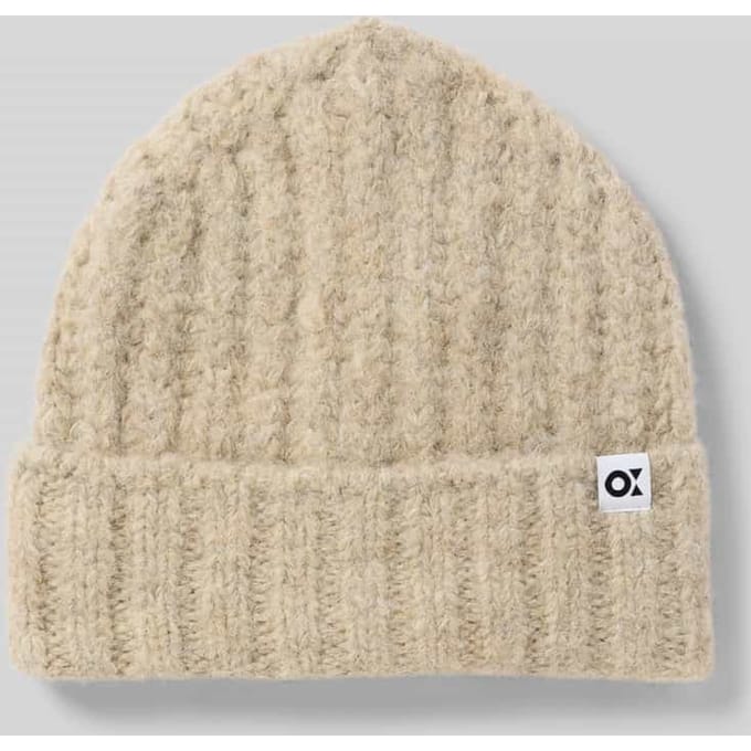 Beanie met labeldetail, model 'Acotta'