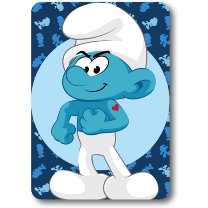 Smurfen Fleece deken 100 x 140 cm - Plaid - Blauw - Kinderen