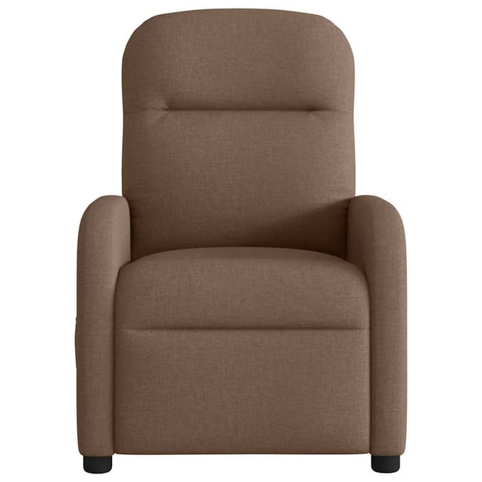 vidaXL - Massagestoel - verstelbaar - stof - bruin