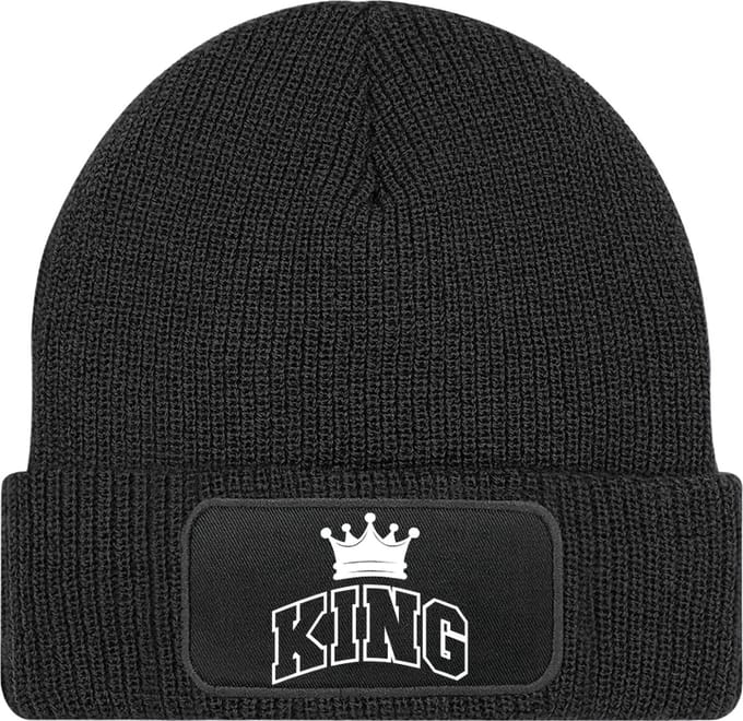 Muts voor hem - cadeau mannen - Zwart - 100% Soft-Touch acrylic - King
