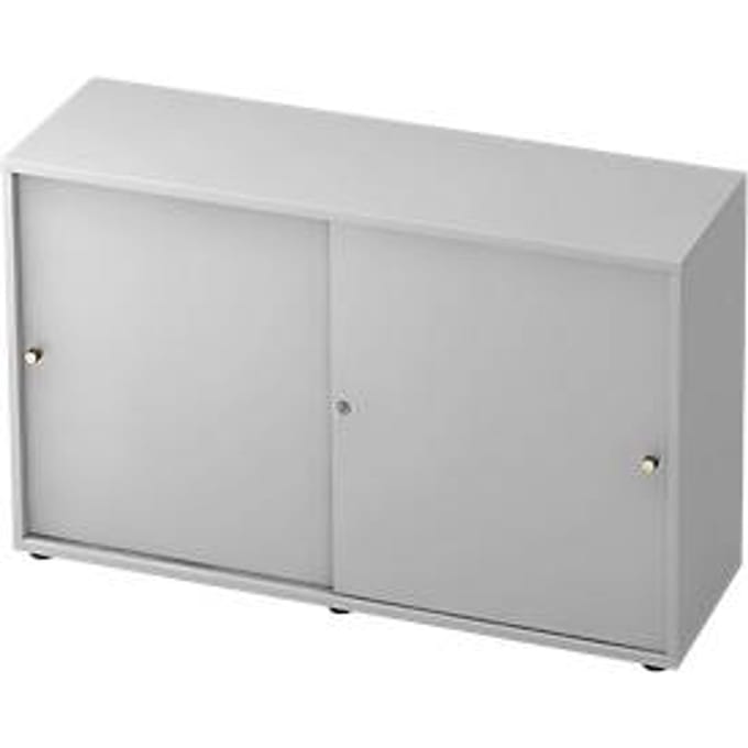 TOPAS LINE schuifdeurkast, 2 OH, lichtgrijs/lichtgrijs