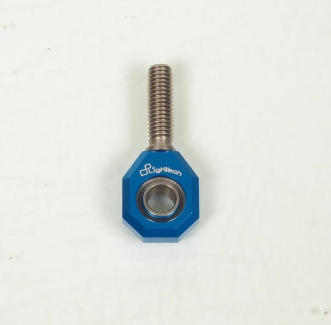 Rotule de sélection M8x1.25 male std Lightech Uniball bleu pour moto FTR574COB
