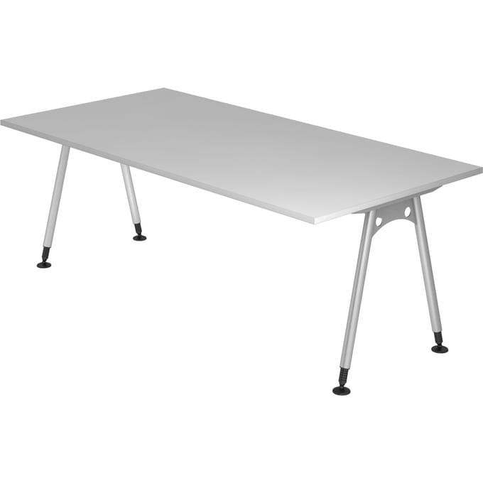 ATOS 2E S | Bureau - Grijs 200 x 100 Tafelhoogte I In hoogte verstelbaar