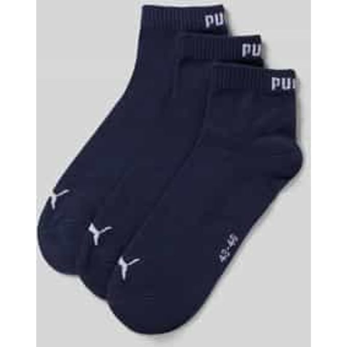 Puma - Unisex Quarter Plain Enkelsokken - 3 Pack - Maat 39-42
