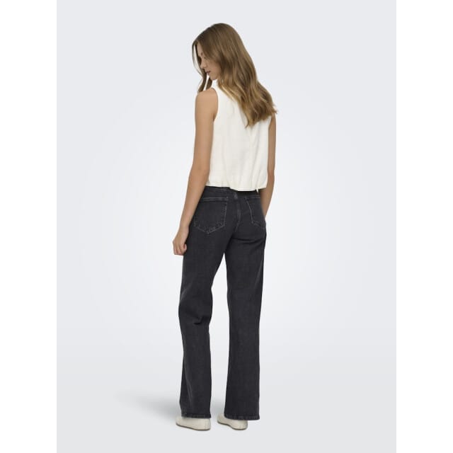 ONLY - ONLGOA S/L BALLON LINEN BL TOP CC PNT - Dames - Blouses