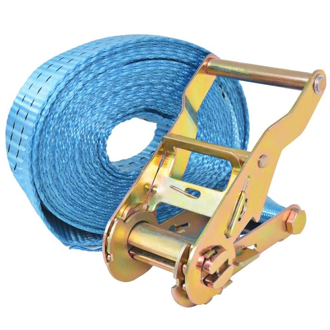 Sangles à cliquet 4 pièces. 2 Tonnes 6 m * 38 mm Bleu