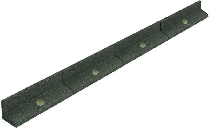 4,8 m flexibele gazonrand - 4x1,2 m - groen - incl. hamer