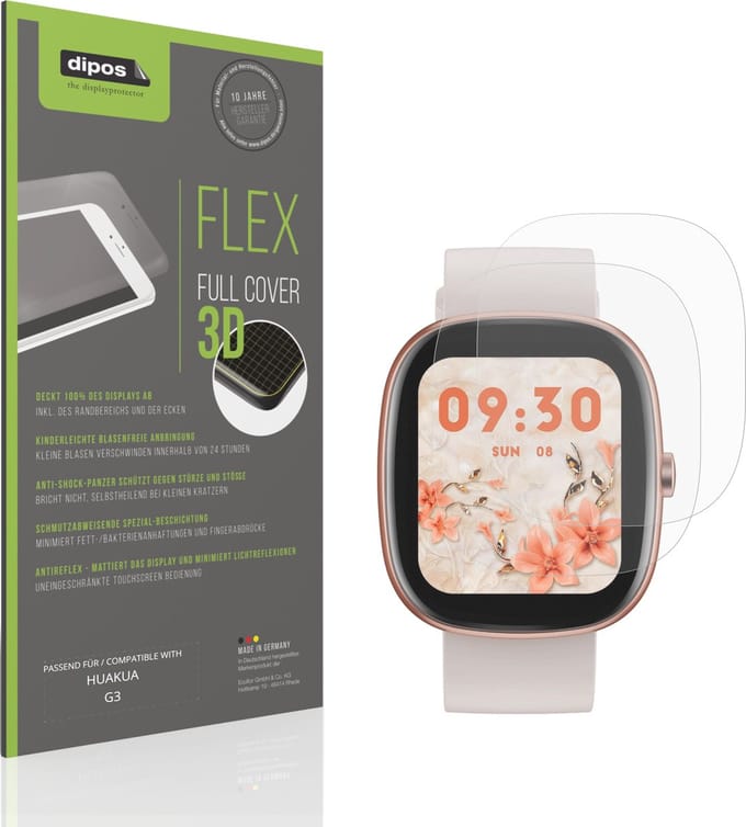 dipos FLEX – 2x Matte Screenprotector geschikt voor HUAKUA G3 | Volledige Schermbescherming | Case-Friendly