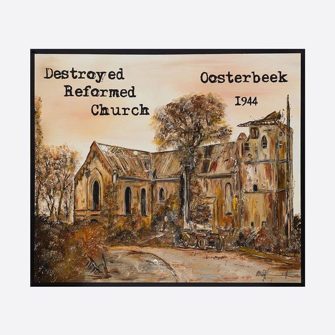 Zeefdruk Airborne Collection - Destroyed Reformed Church