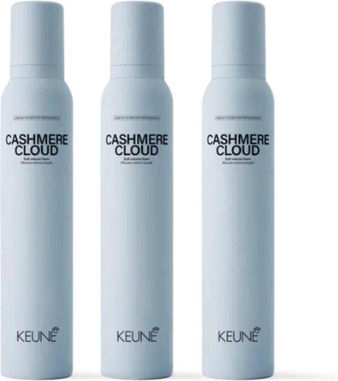 3 stuks - Keune - Cashmere Cloud - Soft Volume Foam 200 ml