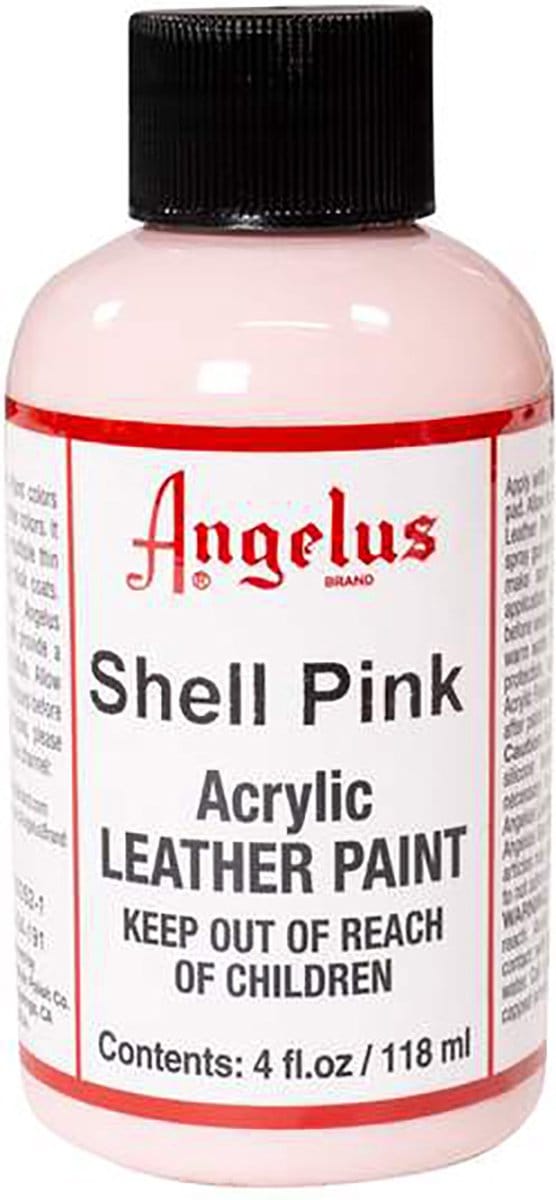 Angelus Leather Acrylic Paint - textielverf voor leren stoffen - acrylbasis - Shell Pink - 118ml