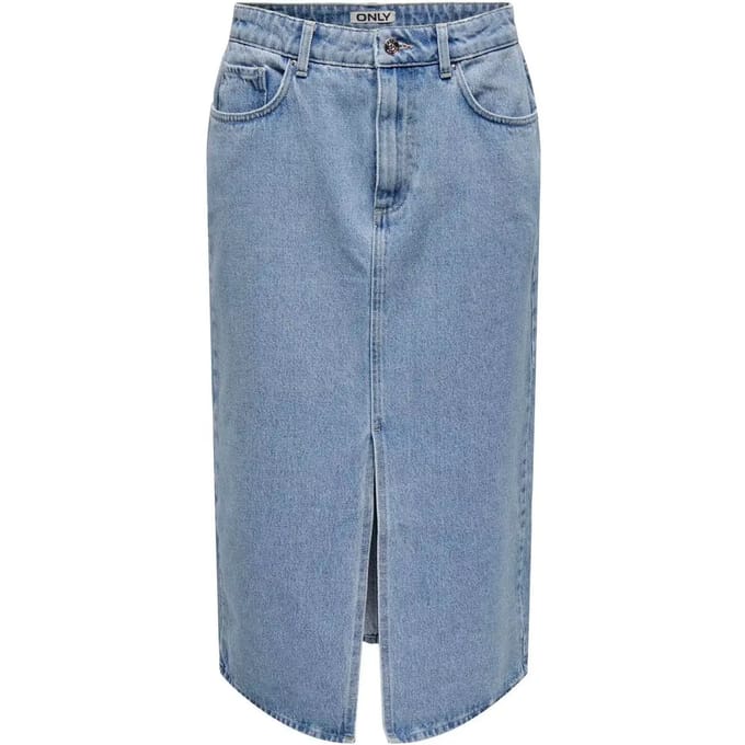 ONLY ONLBIANCA MIDI SKIRT DNM REA NOOS Dames Rok - Maat S