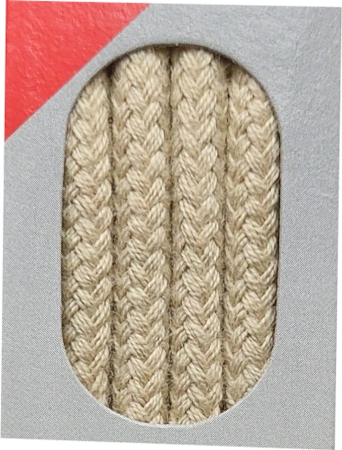 Bob Veter - Licht Beige - Extra Dik Rond - Lengte 90 cm - Dikte 5 mm - Schoenveter