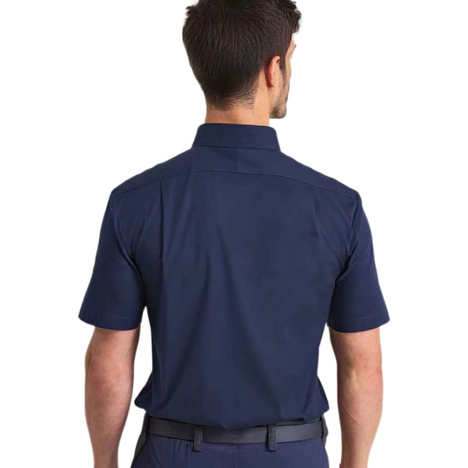 Premier Heren Supreme Oxford overhemd met korte mouwen (Marine)