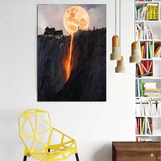 DINGPU 5D diamant schilderij volledige boor diamant borduurwerk foto van strass handgemaakte huisdecoratie 20X30CM black