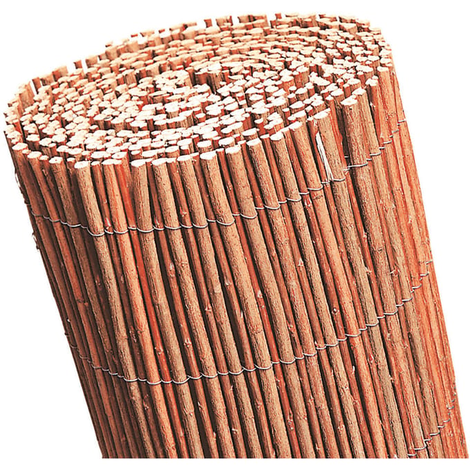 Wilgenmatten rood 2x3m tuinscherm wilgenrol