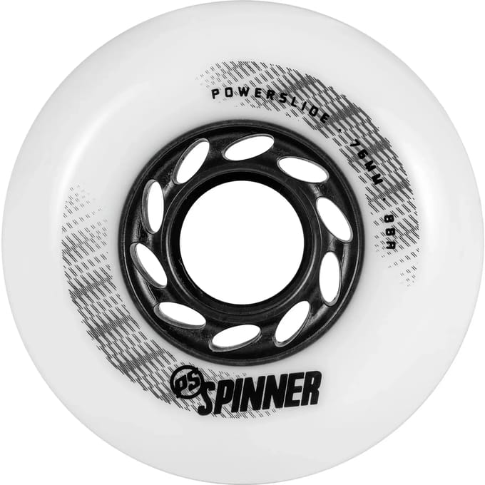 Powerslide Spinner 4 Units Wiel Wit 76 mm / 88A