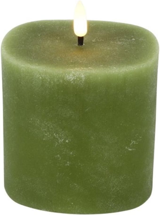 Countryfield - Led Kaars - Ovaal - Groen - S