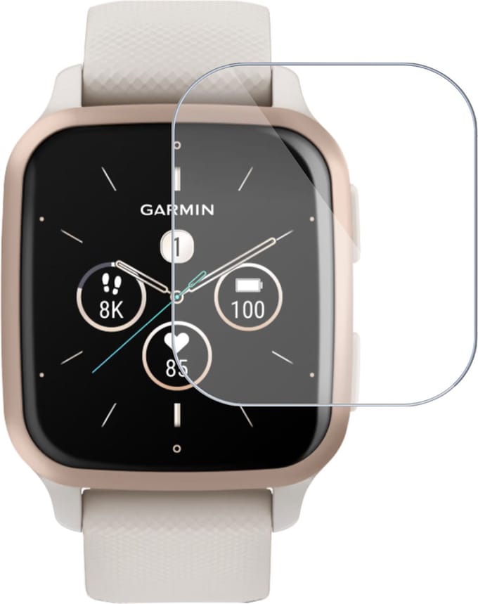 Screenprotector geschikt voor Garmin Venu sq2 - Folie Screen Protector geschikt voor Garmin Venu sq2