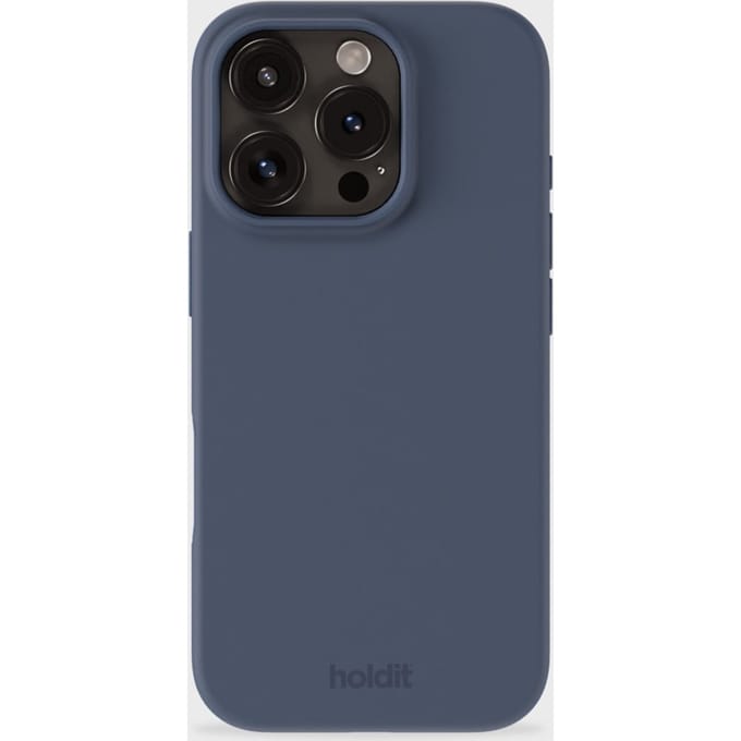 Holdit Silicone Case geschikt voor Apple iPhone 16 Pro - Pacific Blue