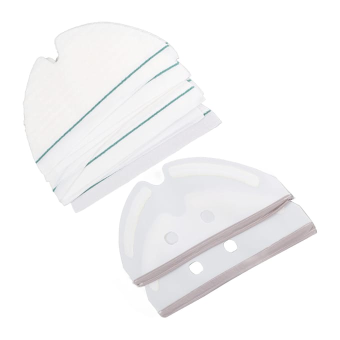 Kit Support Chiffon Mop Balai Laveur Support Chiffon Mop Jetable Plaque pour Xiaomi Roborock S6 S5max E35 E2 white