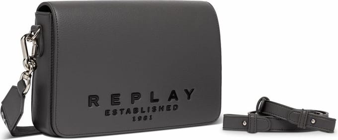REPLAY Schoudertas Crossbody Bag Dark Grey Donkergrijs