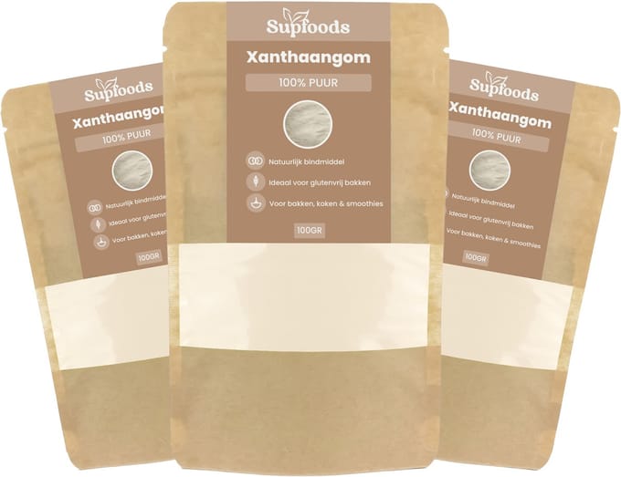 Xanthaangom Poeder - 100% Puur - 5 x 100g - Bind en Verdikkingsmiddel - Glutenvrij Bakken