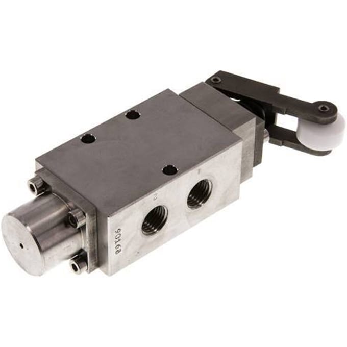 5/2 G1/4 '' Rolbediend  Hefboom Ventiel RVS -0.95-12bar/-13.2-168psi