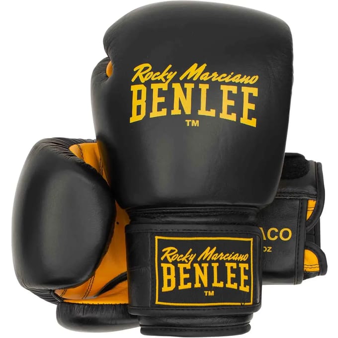 Benlee Draco Leren Bokshandschoenen Zwart 16 oz
