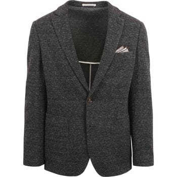 Suitable Colbert Fame Pied de Poule Antraciet - Maat 46 - Heren blazer