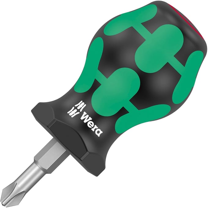 Wera 350 ph korte schroevendraaier met Phillips-kop / carburateurschroevendraaier ph 2 x 25 mm