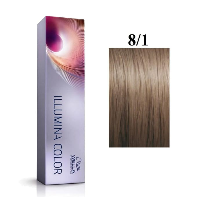 Wella Professionals, Illumina Color, Permanente Haarkleur, 8/1 , 60 ml