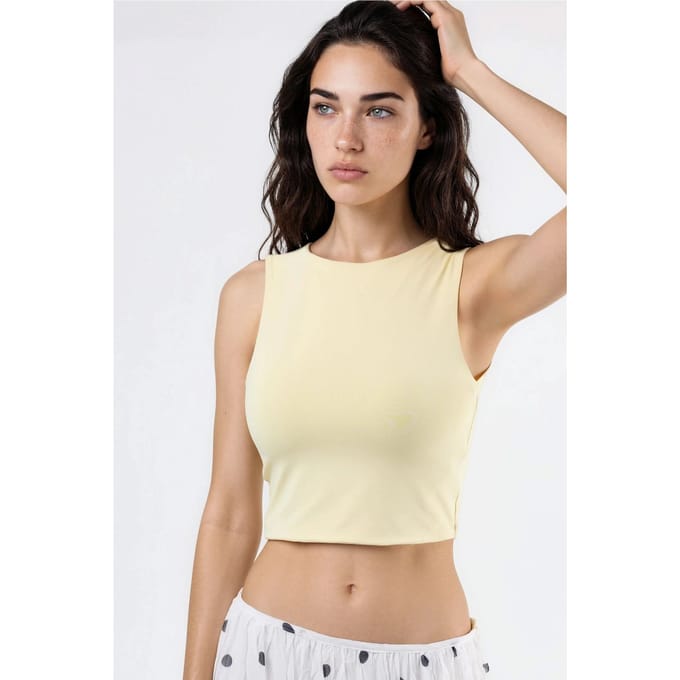 Boothals Mouwloze Gebreide Blouse