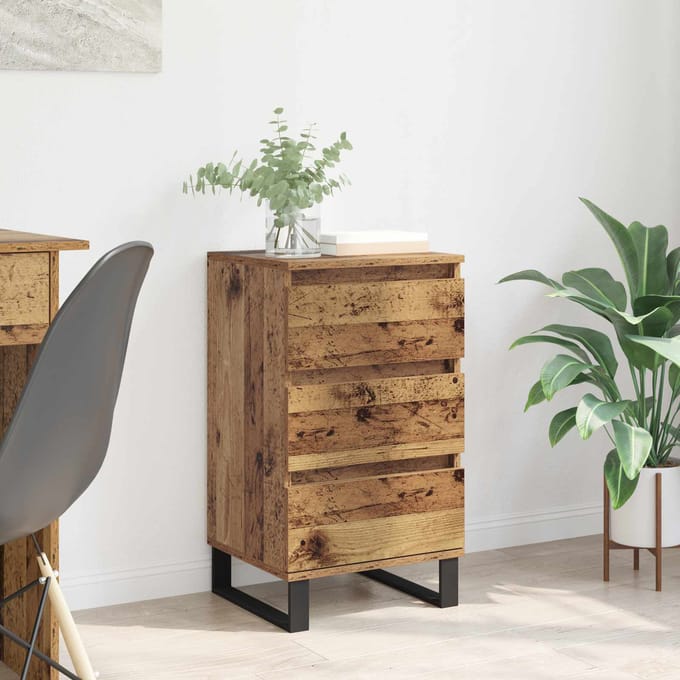 vidaXL - Dressoir - Oud - hout - Bewerkt - hout