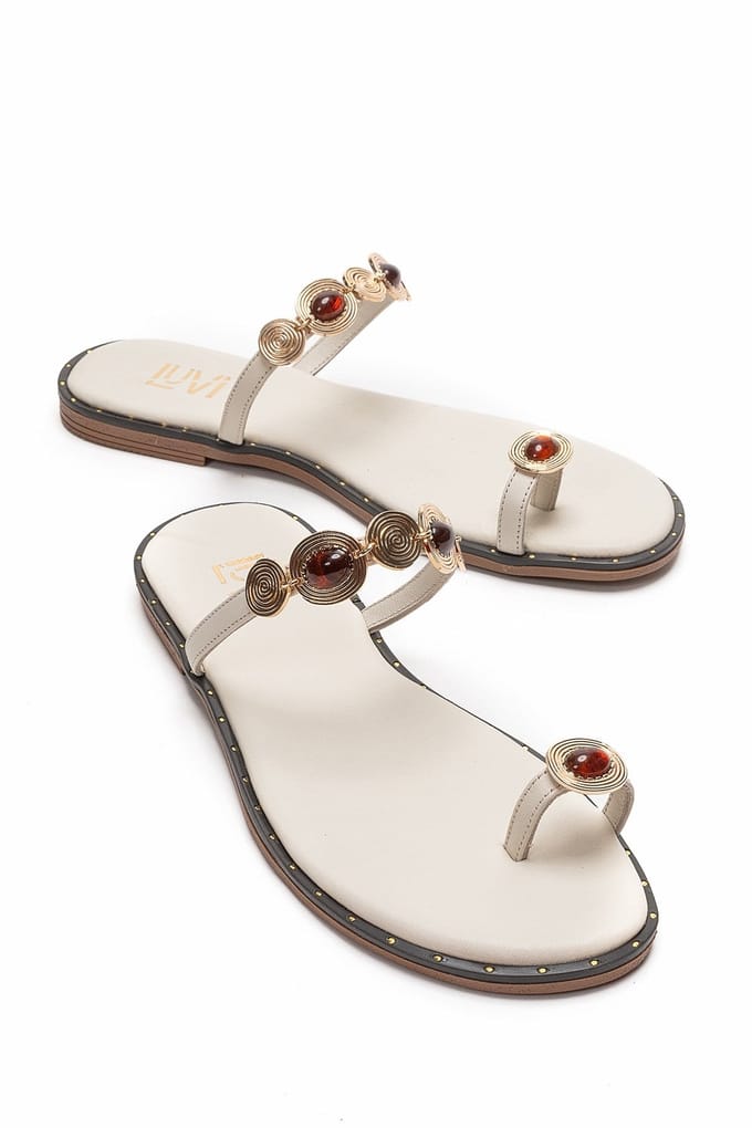Martinez Leren Teenslippers