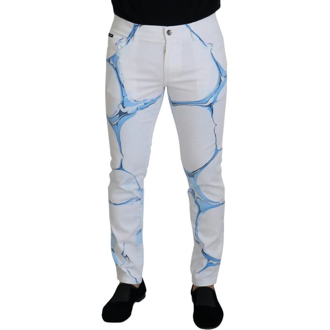 Geprinte Slimfit Jeans