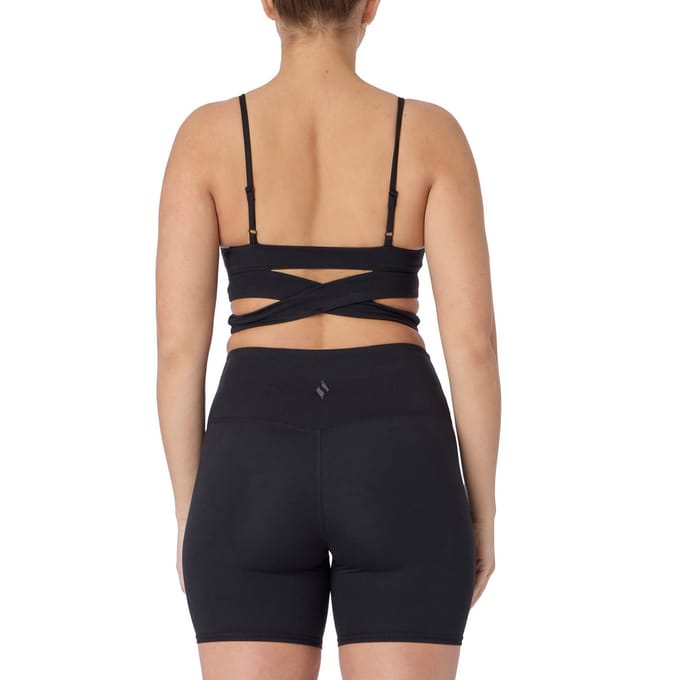 Skechers Goflex Slim Wrap Beha Polyester Dames Zwarte Sportbeha