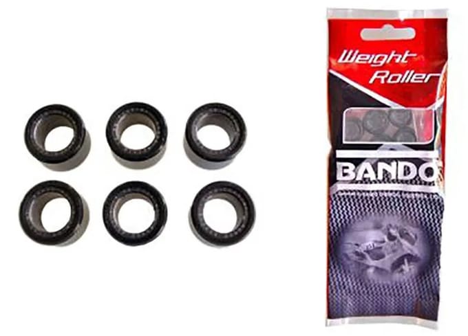 Bando 22270332 Ø20x12 9gr Variatorrollen Zilver